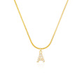 Shangjie OEM Collier 26 Английский алфавитный хрустальный ожерелье ювелирные изделия женские сети цепочка на заказ змеи